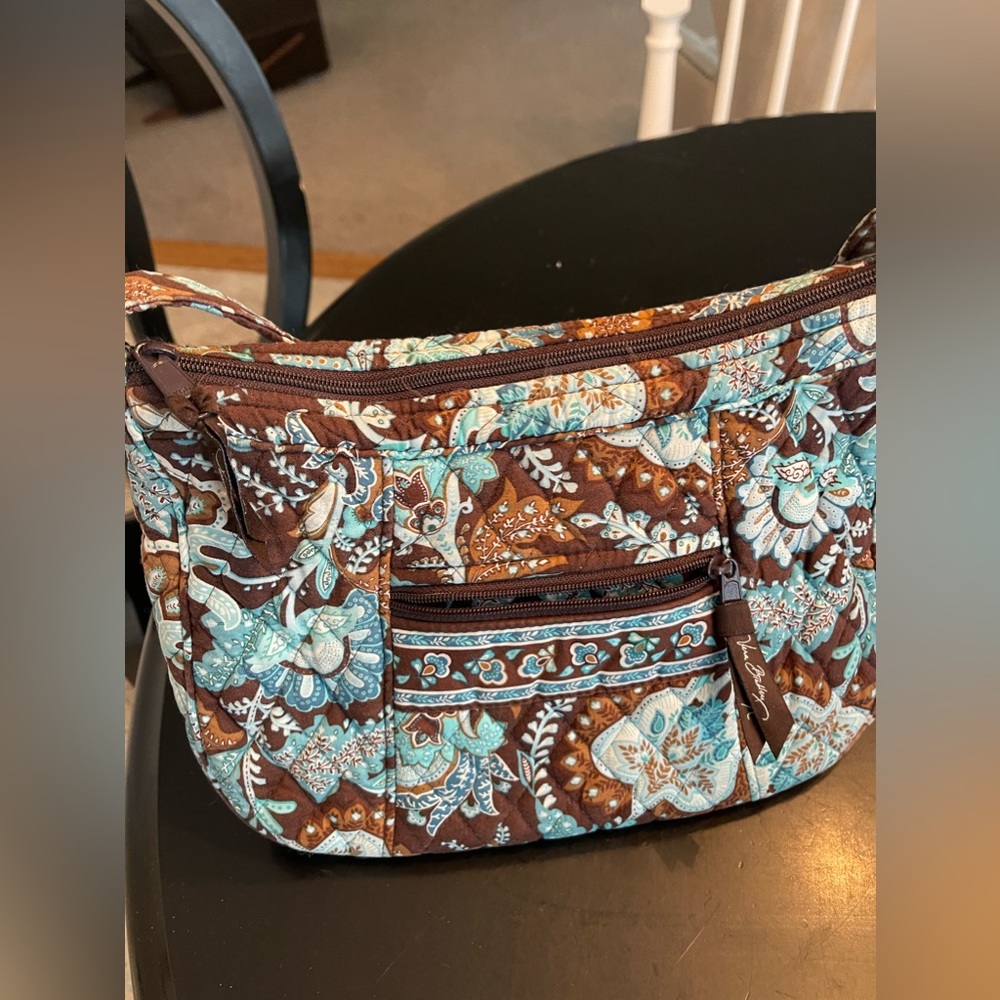 Vera Bradley shoulder Hobo Bag W/ ID & tri fold wallet - Picture 2 of 11